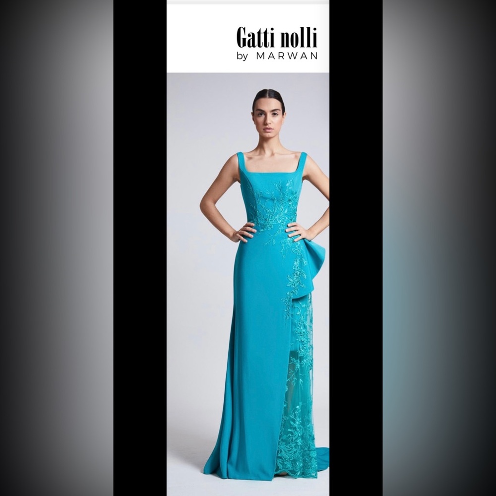 Gatti Nolli by Marwan – Teal Evening Gown (Size 34)